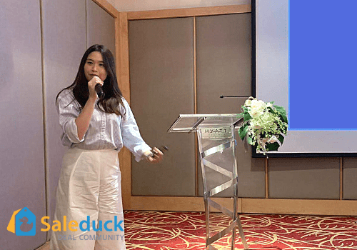 นภัส กรวิภาสเรือง Country Manager ของ Saleduck Thailand กล่าวนำเสนอถึงตลาด Affiliate ในประเทศไทย