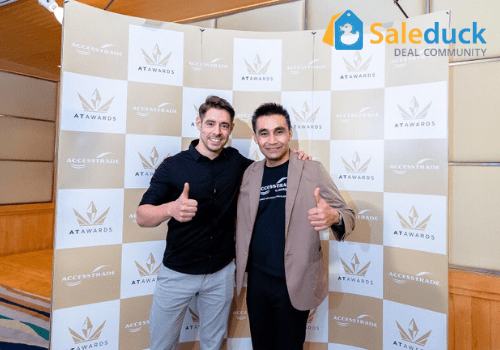 Sjoerd Copier ผู้บริหารสูงสุด บริษัท Saleduck Asia และ ภัทรวุฒิ กุลจันทร์ ผู้บริหารสูงสุด บริษัทอินเตอร์สเปซ (ประเทศไทย) จำกัด